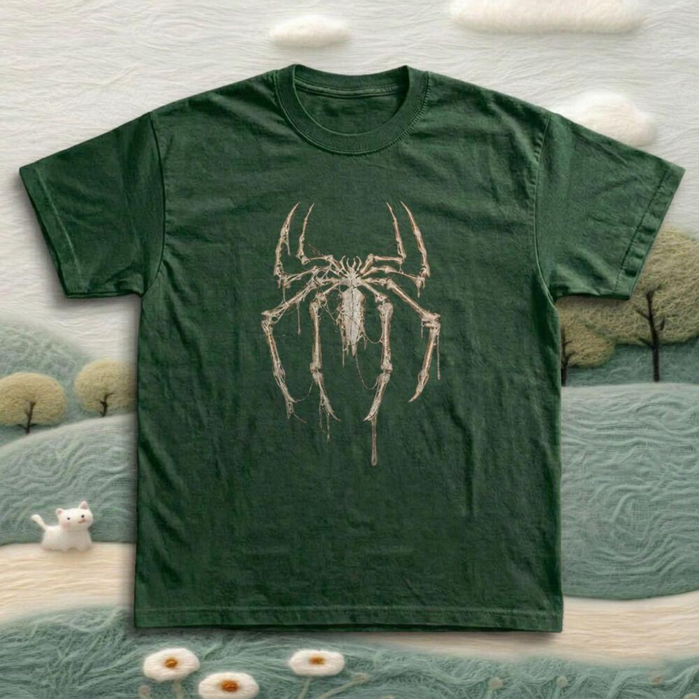 Gildan Spider Skeleton Graphic T-Shirt